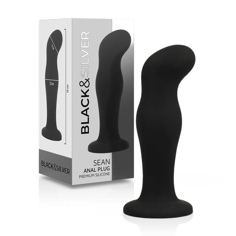 BLACK&SILVER - SEAN PLUG ANAL SILICONA PREMIUM NEGRO - Imagen 5