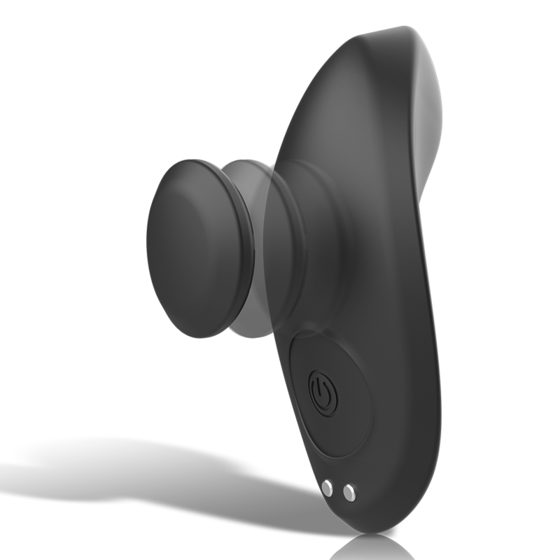 BLACK&SILVER - CALA VIBRADORA DE SILICONE RECARREGVEL PRESTON PRETA - Image 2