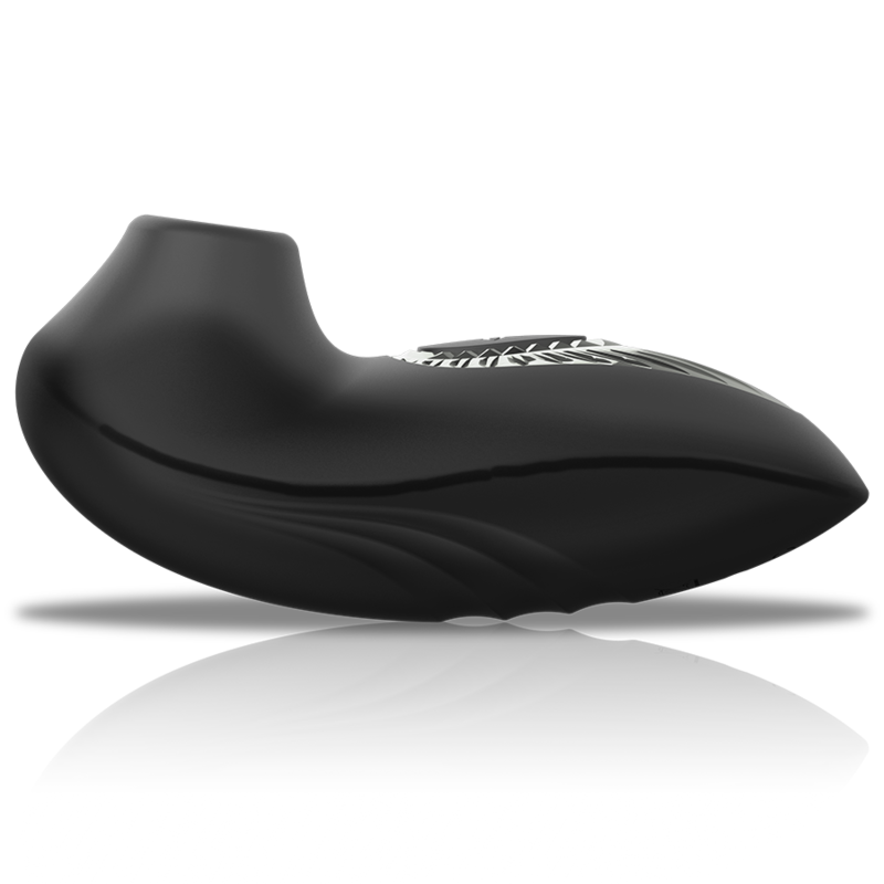 BLACK&SILVER - DRAKE DELUXE SUCKING VIBE WIEDERAUFLADBARES SILIKON SCHWARZ – Bild 4