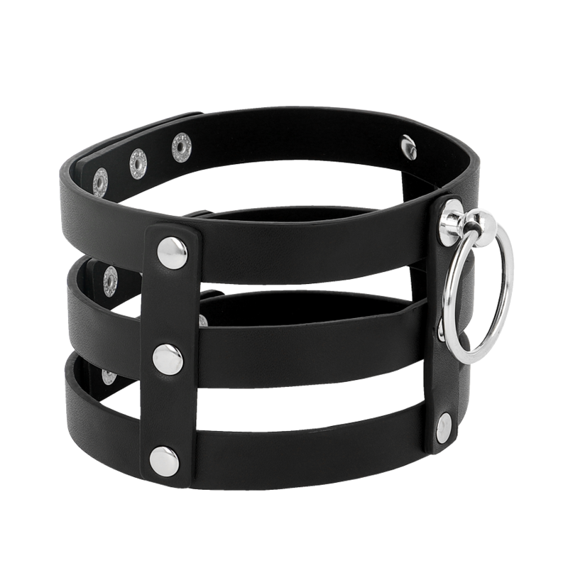 COQUETTE CHIC DESIRE - GIROCOLLO IN PELLE VEGANO STILE FETISH - immagine 5