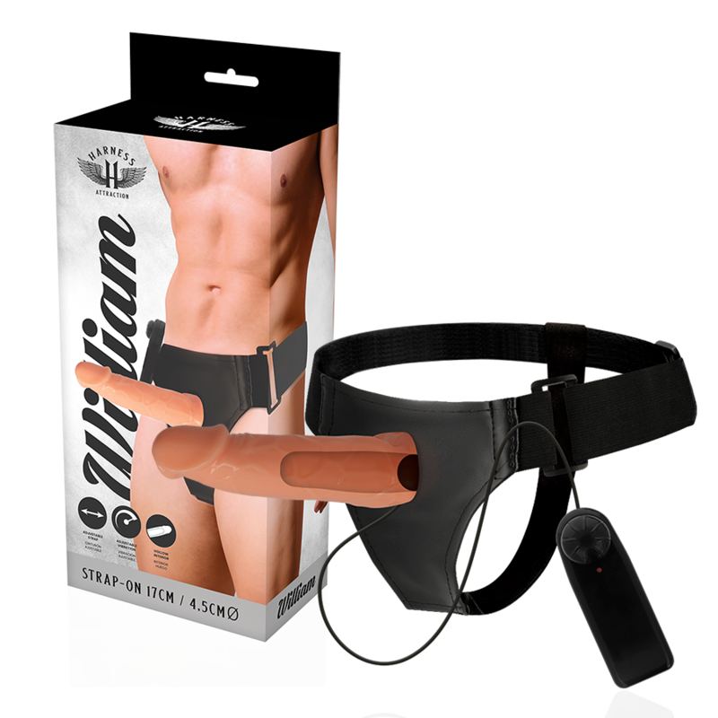 HARNESS ATTRACTION - ARNÉS HUECO WILLIAN CON VIBRADOR 17 CM -O- 4.5 CM - Imagen 7