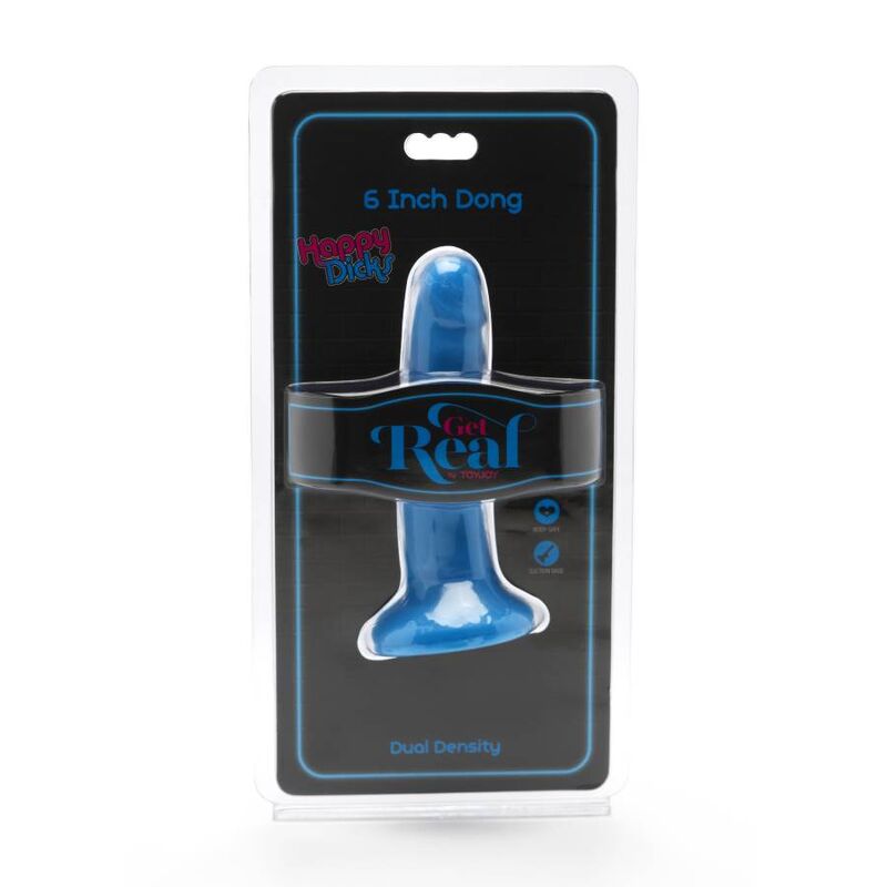 GET REAL - HAPPY DICKS DONG 12 CM BLAU – Bild 2