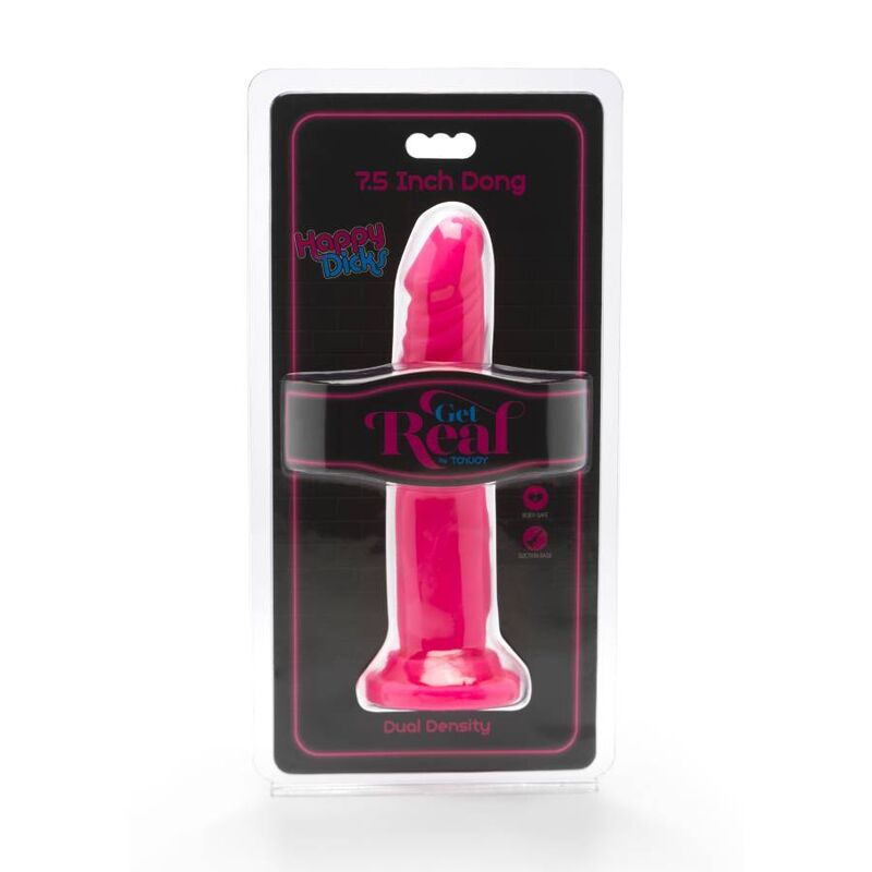 GET REAL - HAPPY DICKS DONG 19 CM PINK - Image 2