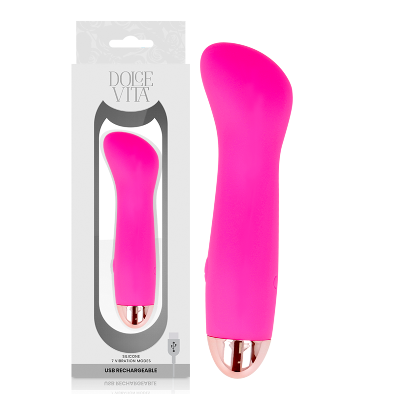 DOLCE VITA - VIBRATEUR RECHARGEABLE ONE ROSE 7 VITESSES – Image 5