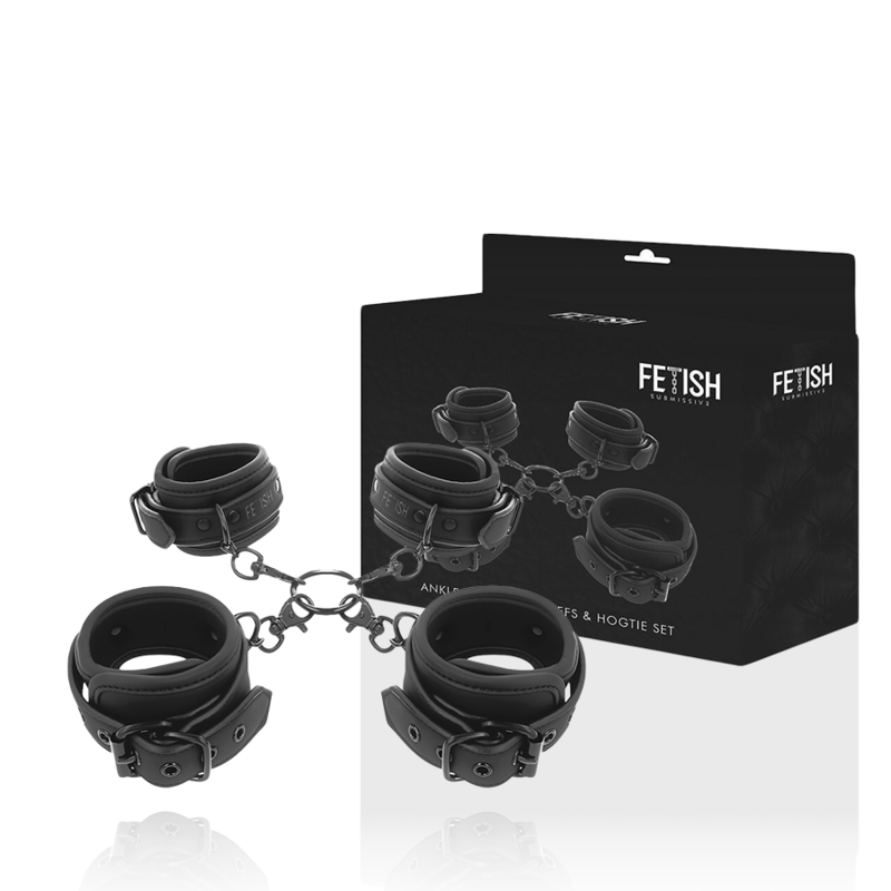 FETISH SUBMISSIVE - SET ESPOSAS MANOS Y TOBILLOS CON FORRO DE NEOPRENO - Imagen 2