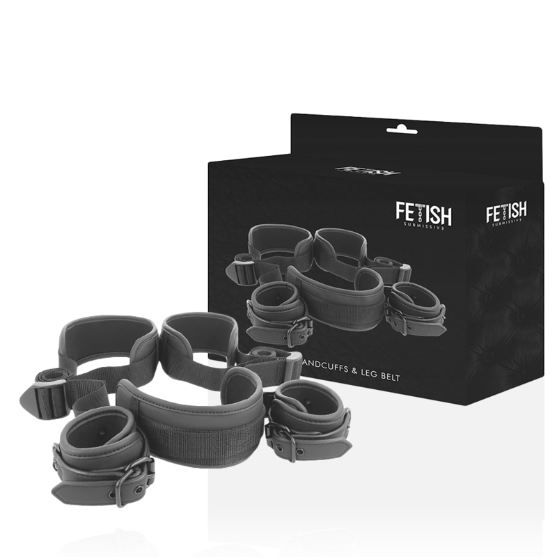 FETISH SUBMISSIVE - POSIÇÃO DE PERNAS ABERTAS COM ALGEMAS DE FORRO DE NOPRENE - Image 3