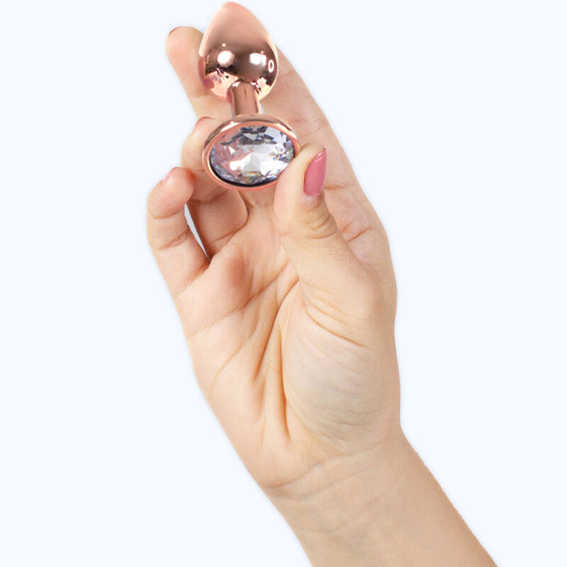SECRETPLAY - TAPPO IN METALLO ORO ROSA TAGLIA PICCOLA 7 CM - immagine 3
