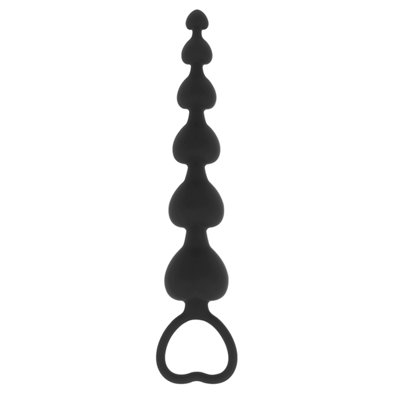 BLACK&SILVER - MILA CADENA ANAL DE CORAZONES 18 CM - Imagen 4
