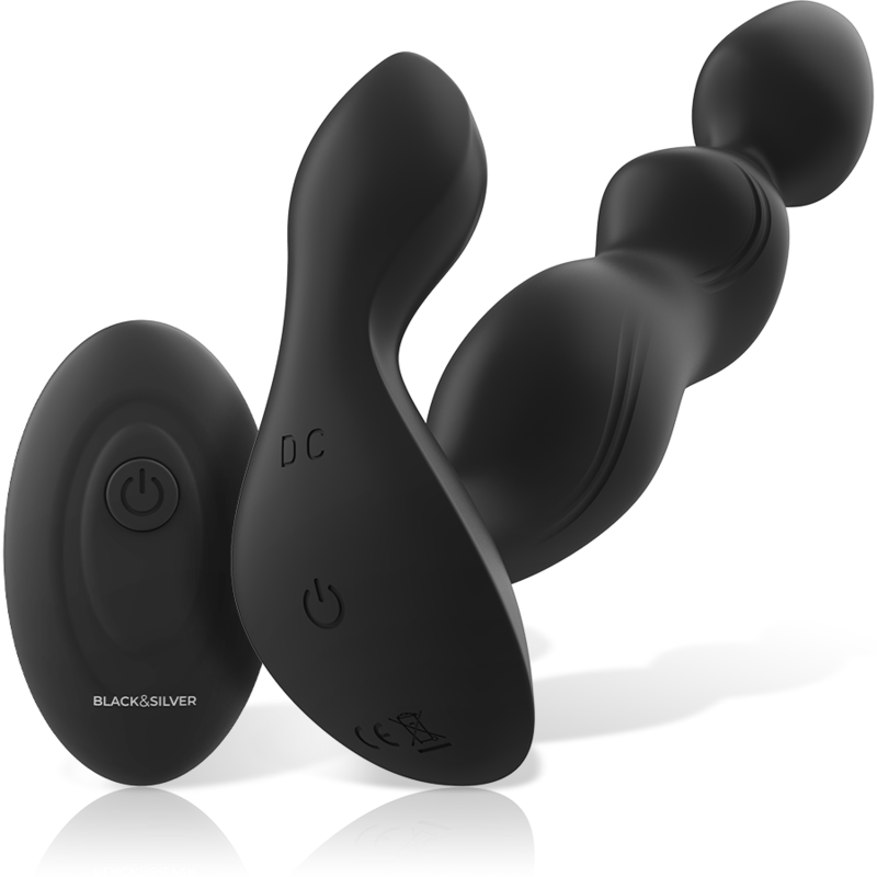 BLACK&SILVER - CORA PLUG PROSTÁTICO SILICONA CONTROL REMOTO - Imagen 2
