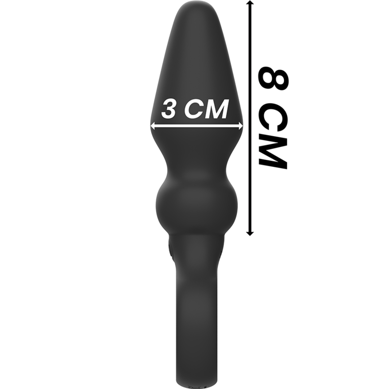 BLACK&SILVER - PLUGUE ANAL DE SILICONE PODEROSO OZZY - Image 3