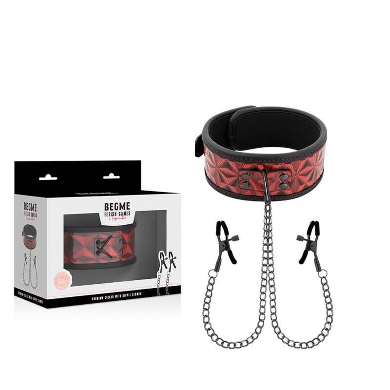 BEGME - COLAR EDIO VERMELHA COM BRAADEIRAS COM FORRO DE NEOPRENE - Image 6