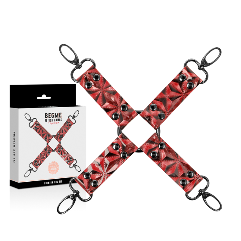 BEGME - CRAVATE DE PORC EN CUIR VÉGAN PREMIUM ÉDITION ROUGE – Image 2