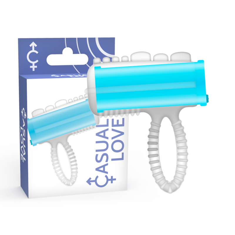 CASUAL LOVE - RING TONGUE VIBRATING AZUL - Imagen 3