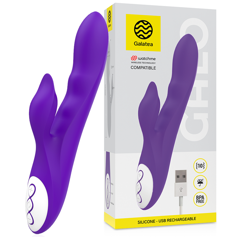 GALATEA - GALO VIBRATORE VIOLA + TELECOMANDO WATCHME - immagine 2