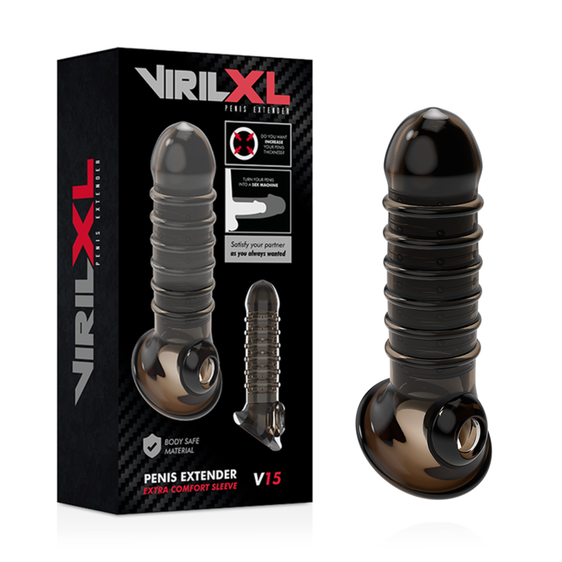 VIRILXL - PENISVERLÄNGERUNG UND HÜLLE V15 SCHWARZ – Bild 3