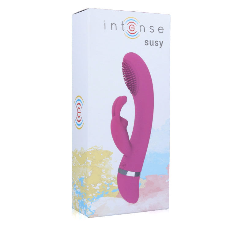 INTENSE - VIBRATEUR OSCILLANT SUSY SILICONE LAPIN ROSE – Image 4