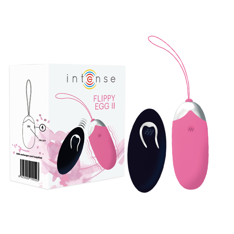 INTENSE - OEUF VIBRANT FLIPPY II AVEC TÉLÉCOMMANDE ROSE – Image 4