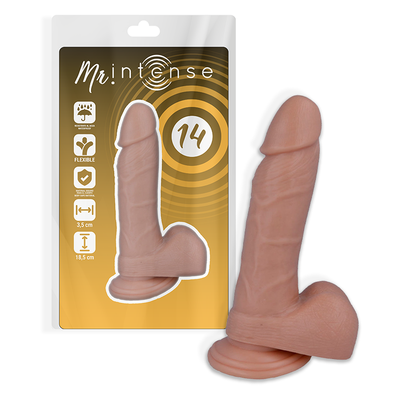 MR INTENSE - 14 PENE REALÍSTICO 18.5 CM -O- 3.8 CM - Imagen 4