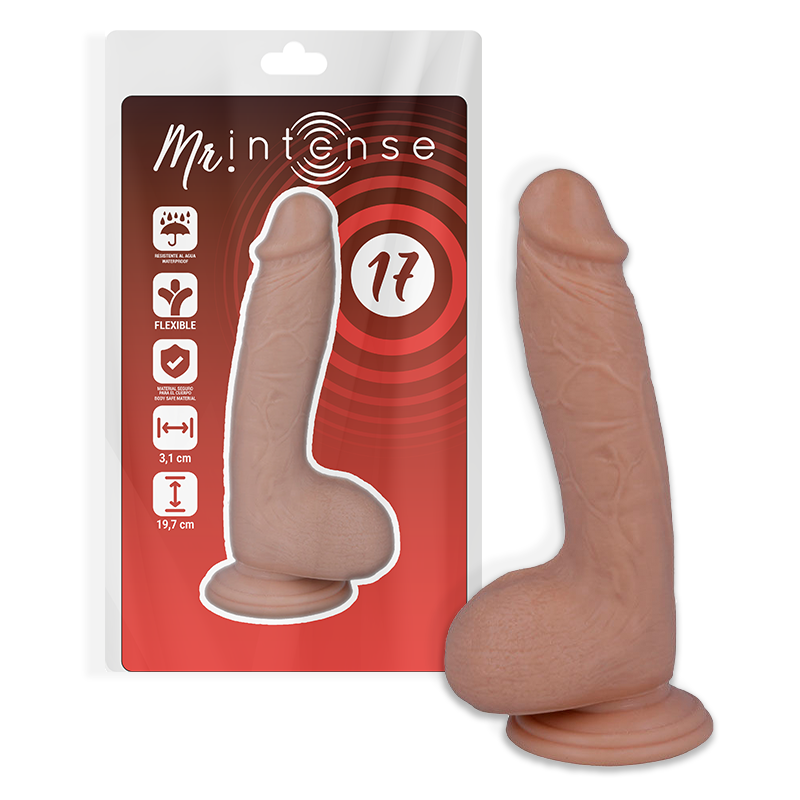 MR INTENSE - 17 PENE REALÍSTICO 19.7 CM -O- 4.1 CM - Imagen 2