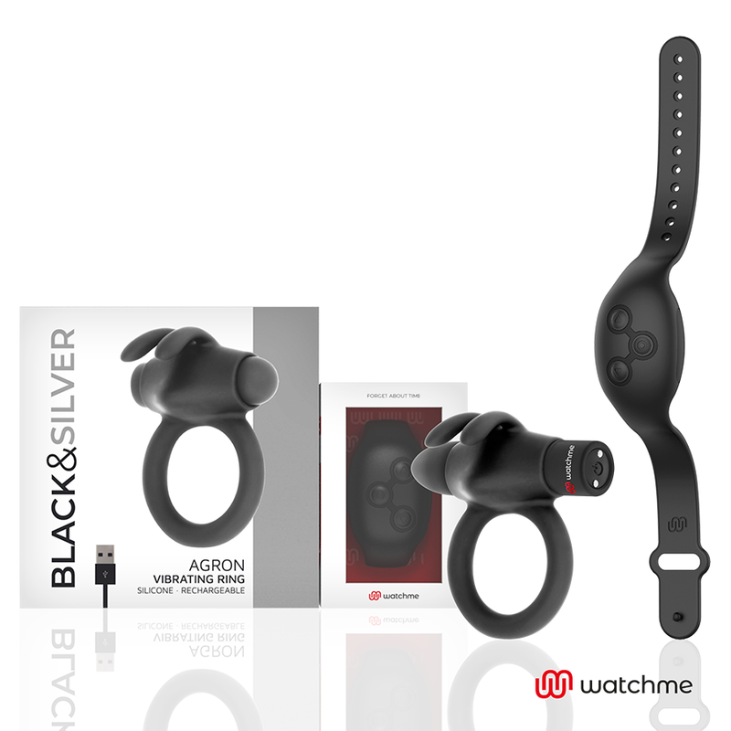 BLACK&SILVER - AGRON TÉLÉCOMMANDE COCKRING WATCHME – Image 8