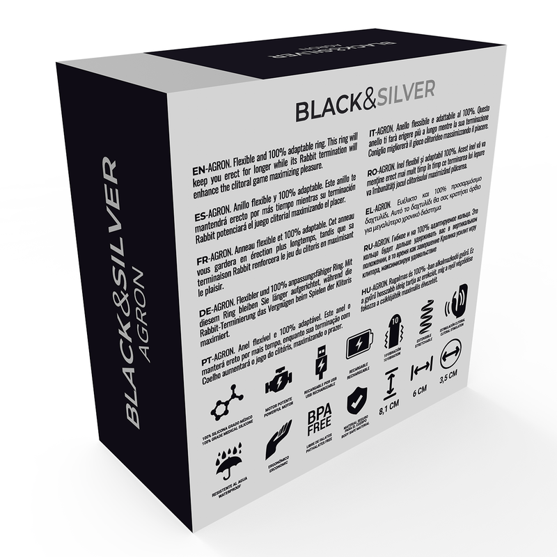 BLACK&SILVER - AGRON TÉLÉCOMMANDE COCKRING WATCHME – Image 2