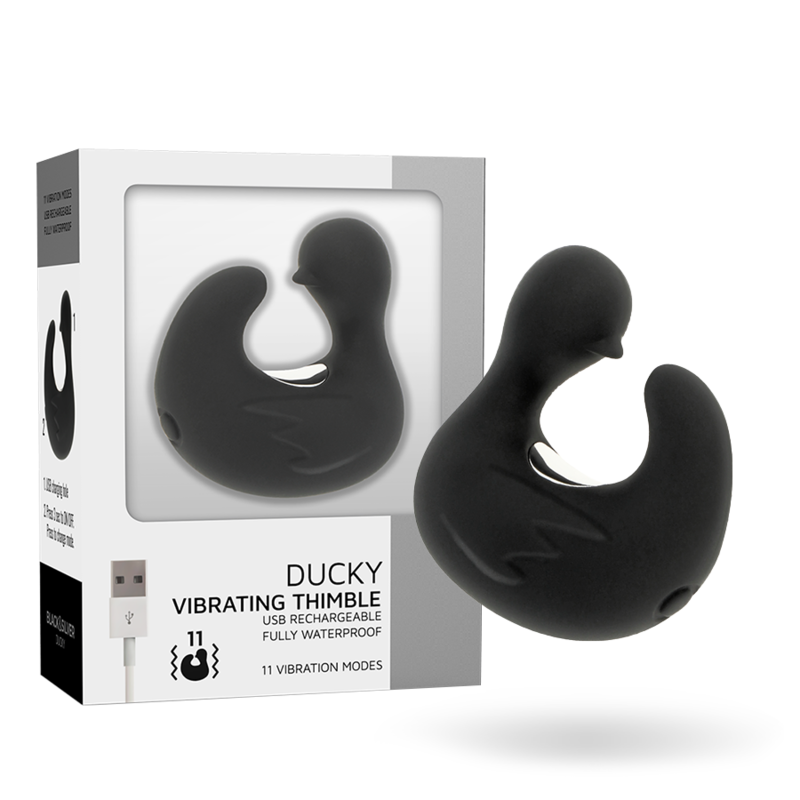 BLACK&SILVER - DÉ À DÉS À CANARD RECHARGEABLE EN SILICONE STIMULANT DUCKYMANIA – Image 8