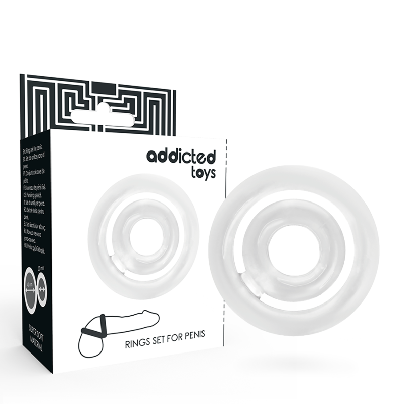 ADDICTED TOYS - POTENZ - PÉNIS C-RING CLAIR – Image 5