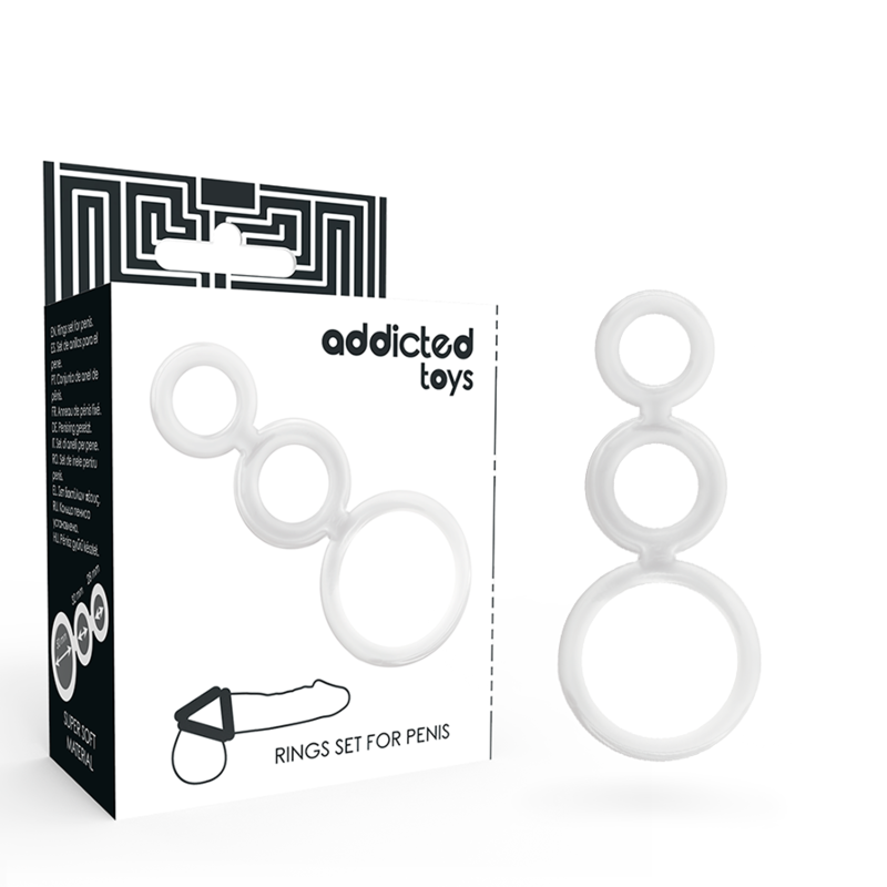 ADDICTED TOYS - ENSEMBLE DANNEAU POUR PÉNIS TRANSPARENT – Image 5