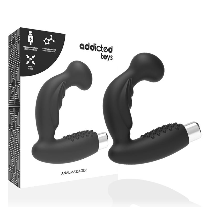 ADDICTED TOYS - PROSTATIC VIBRATOR RECHARGEABLE MODEL 3 - BLACK - Image 3