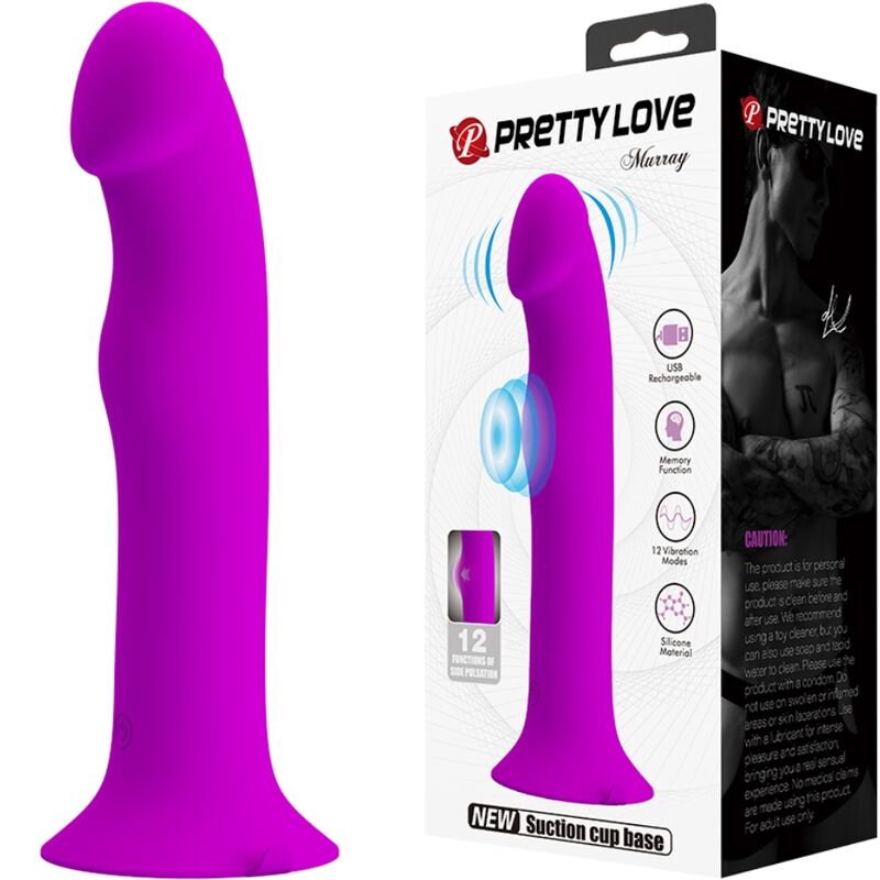 PRETTY LOVE - VIBRATEUR MURRAY ET STIMULATEUR DE POINT G VIOLET – Image 3