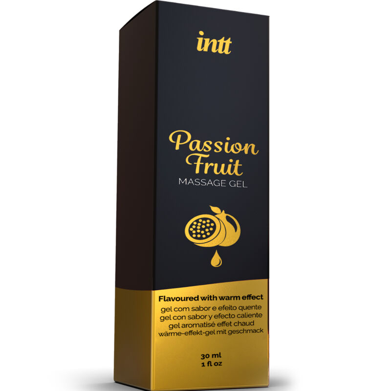 INTT MASSAGE & ORAL SEX - GEL DA MASSAGGIO AL GUSTO DI FRUTTO DELLA PASSIONE CON EFFETTO CALORE - immagine 2