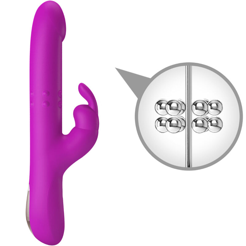 PRETTY LOVE - REESE VIBRADOR CON ROTACIÓN MORADO - Imagen 3