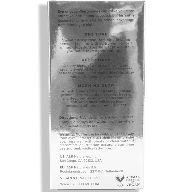 EYE OF LOVE - EOL PHR PERFUME 10 ML SET/3 - MORNING GLOW, ONE LOVE, AFTER DARK - Imagen 2