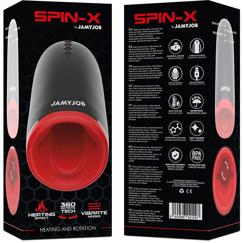 JAMYJOB - MASTURBADOR DE AQUECIMENTO E ROTAO SPIN-X - Image 8