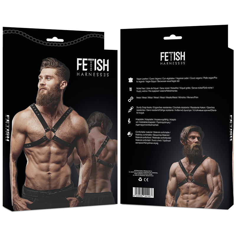 FETISH SUBMISSIVE ATTITUDE - HERREN-BRUSTGESCHIRR AUS ÖKOLEDER – Bild 5