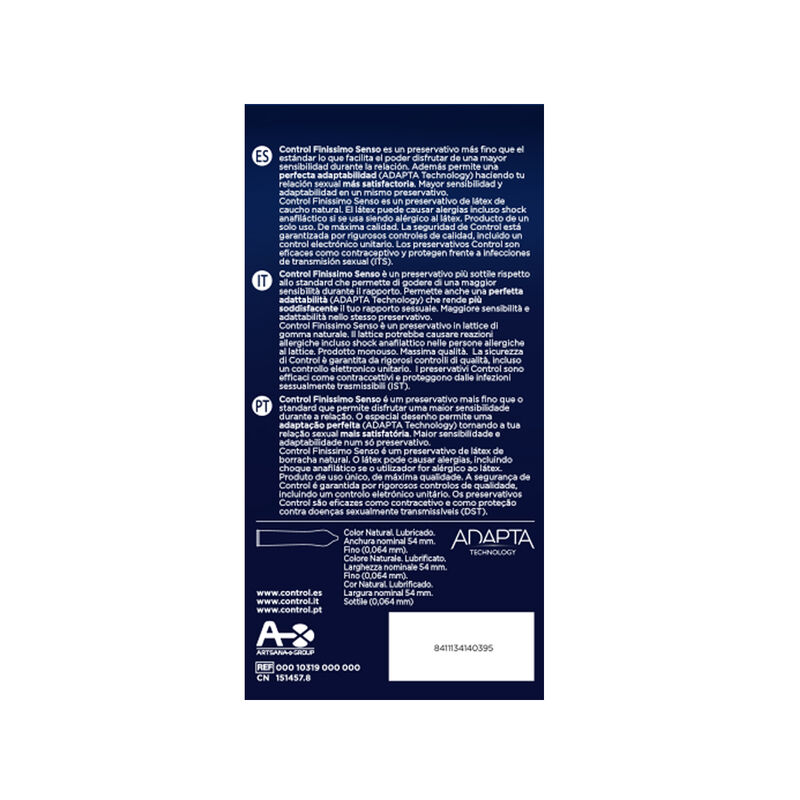 CONTROL - ADAPTA CONDOMS 24 UNITS – Bild 2