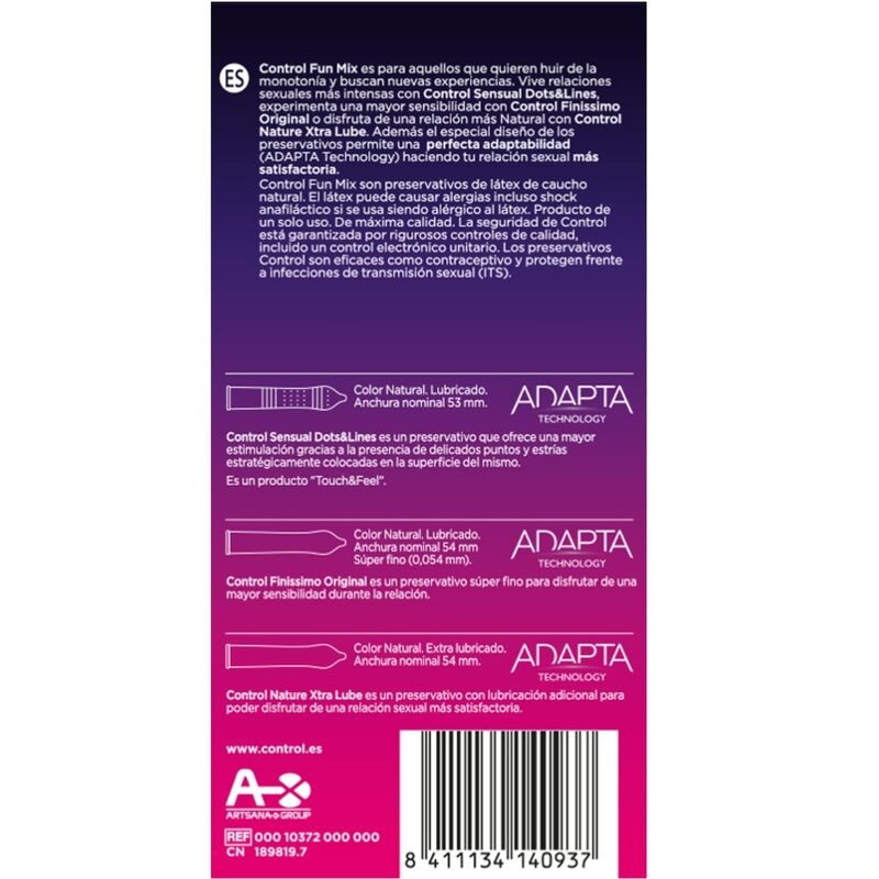 CONTROL - FEEL FUN MIX 6 UDS – Image 2