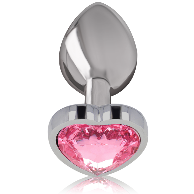 INTENSE - PLUG ANAL METAL ALUMINIO CORAZÓN ROSA TALLA L - Imagen 3