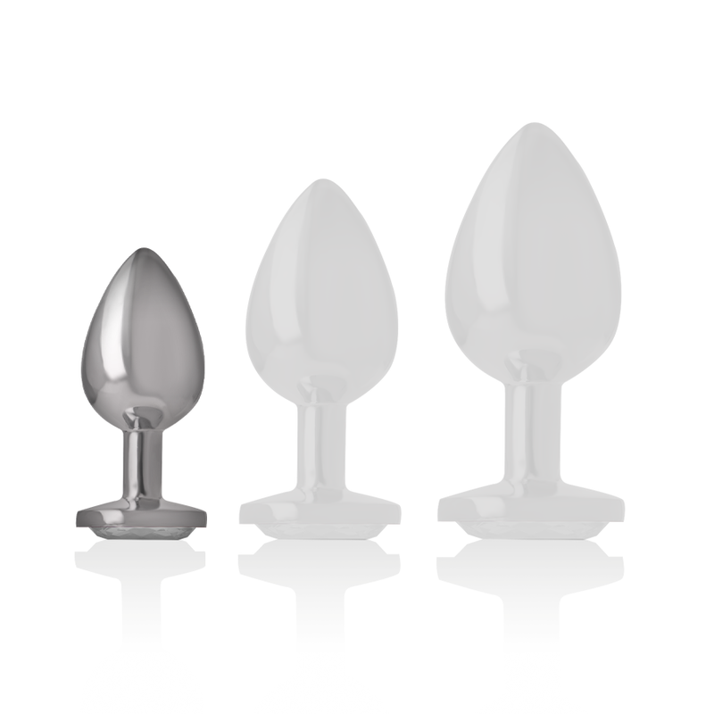 INTENSE - PLUG ANAL METAL ALUMINIO CORAZÓN BLANCO TALLA S - Imagen 5