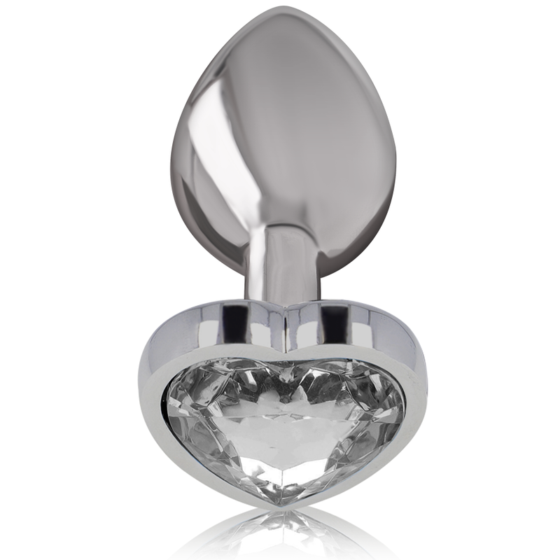 INTENSE - PLUG ANAL METAL ALUMINIO CORAZÓN BLANCO TALLA L - Imagen 5