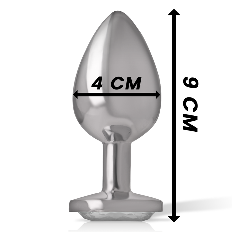 INTENSE - PLUG ANAL METAL ALUMINIO CORAZÓN BLANCO TALLA L - Imagen 6