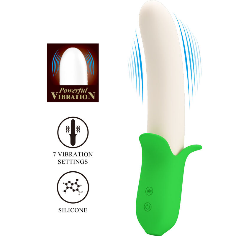 PRETTY LOVE - BANANA KNIGHT SUPER PUISSANCE 7 VIBRATIONS EN SILICONE – Image 7