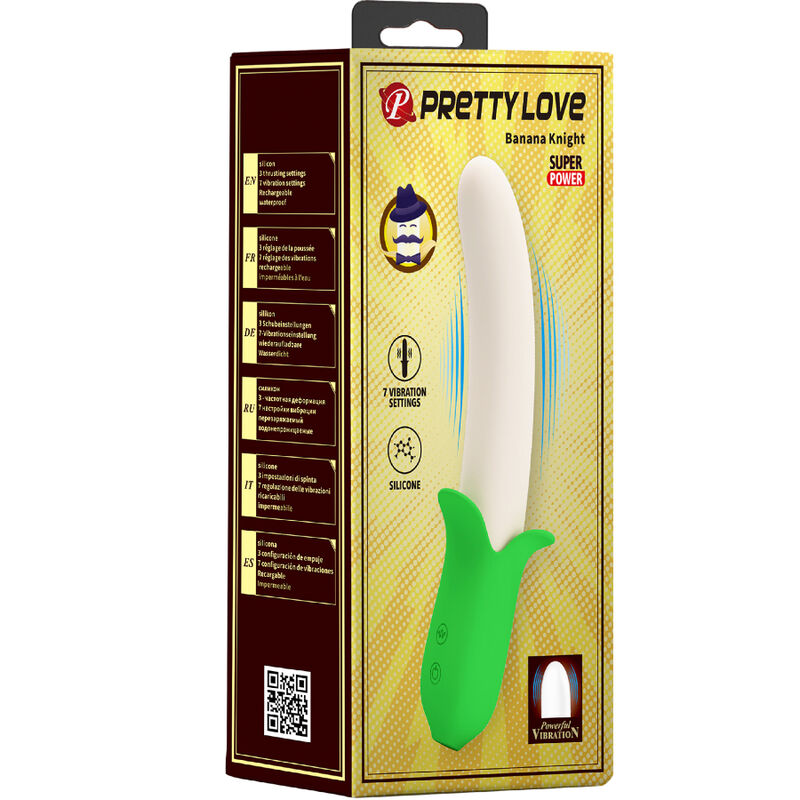 PRETTY LOVE - BANANA KNIGHT SUPER PUISSANCE 7 VIBRATIONS EN SILICONE – Image 3