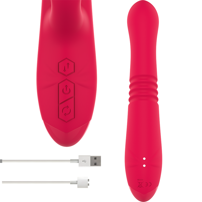 INTENSE - VIBRADOR UP & DOWN RECARREGVEL DUA MULTIFUNO COM LÍNGUA VERMELHA - Image 3