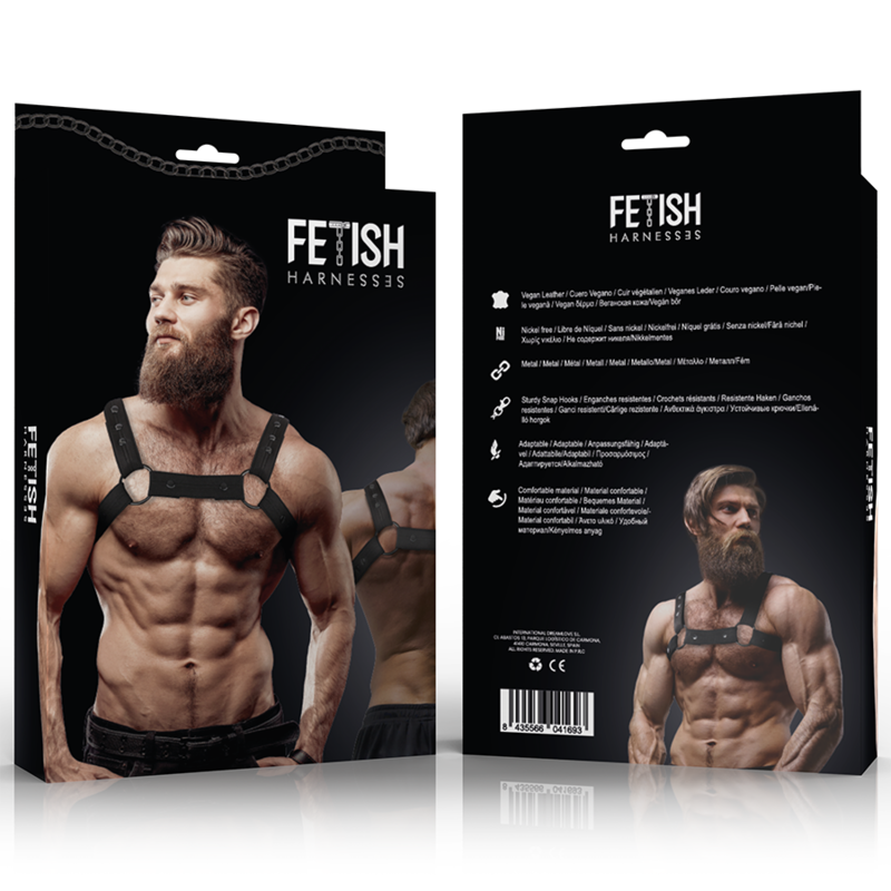 FETISH SUBMISSIVE ATTITUDE - ARNÊS ESPORTIVO DE NEOPRENE AJUSTVEL PARA HOMENS - Image 2