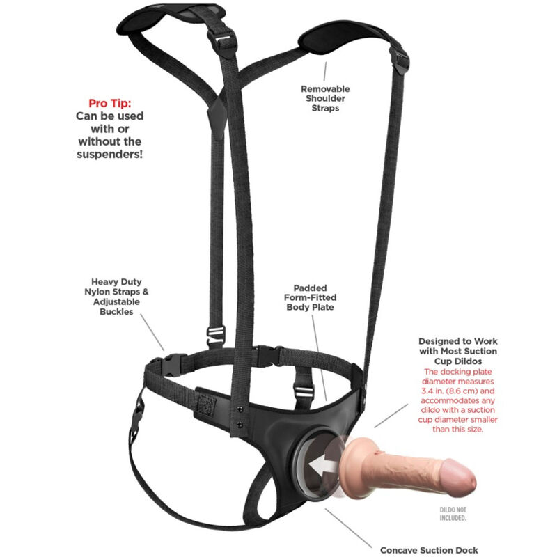 PIPEDREAMS - BODY DOCK STRAP-ON SUSPENDERS - Imagen 6