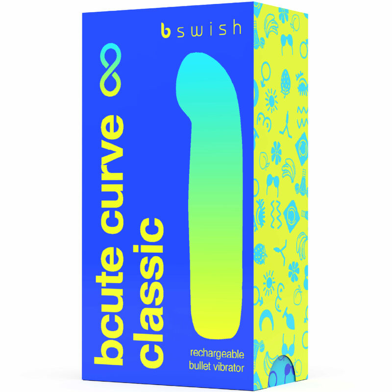 B SWISH - BCUTE CURVE INFINITE CLASSIC VIBRADOR RECARGABLE SILICONA AZUL - Imagen 5