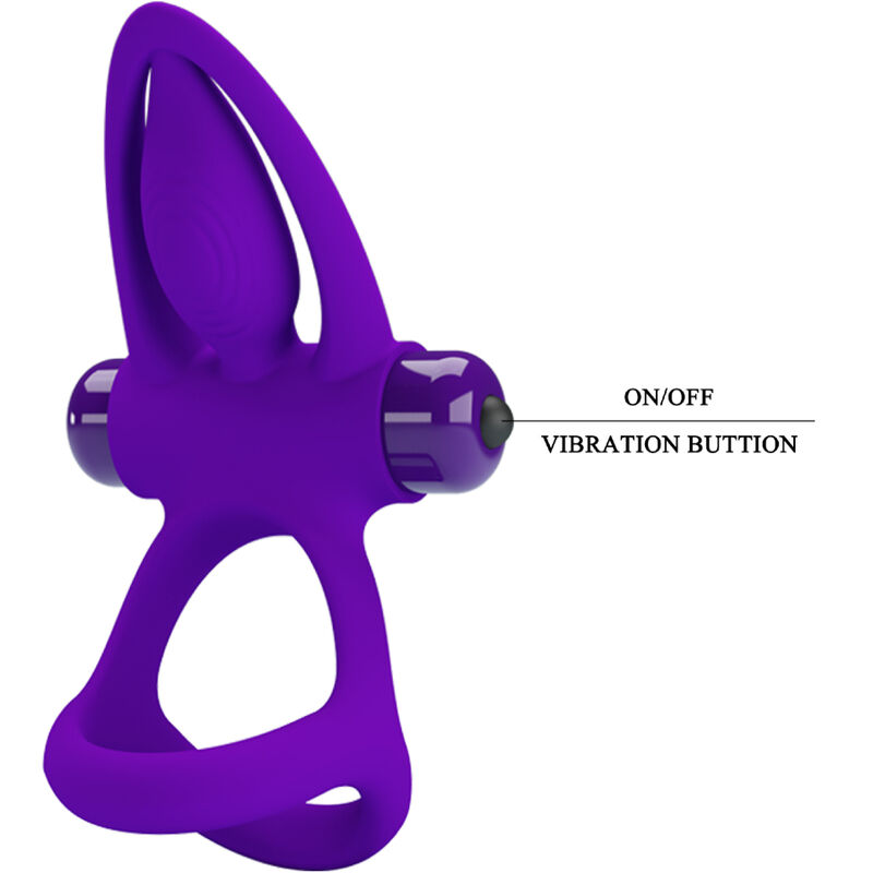 PRETTY LOVE - ANNEAU VIBRATEUR 10 VIBRATIONS SILICONE VIOLETTE – Image 9