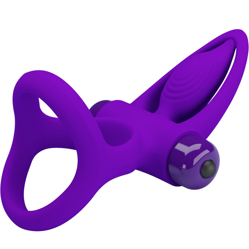 PRETTY LOVE - ANNEAU VIBRATEUR 10 VIBRATIONS SILICONE VIOLETTE – Image 4