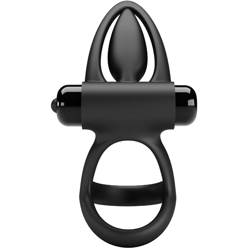PRETTY LOVE - ANNEAU VIBRANT 10 VIBRATIONS SILICONE NOIR – Image 5